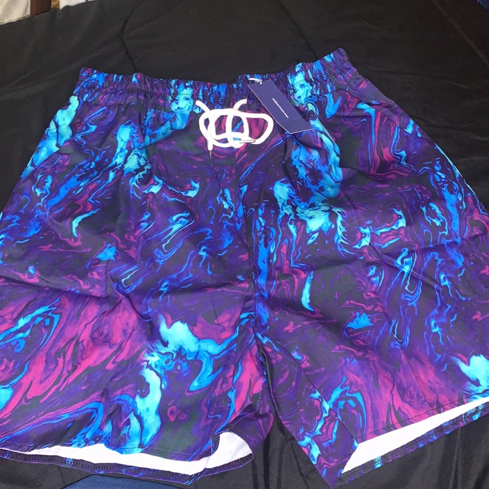 Tye dye multicolor shorts